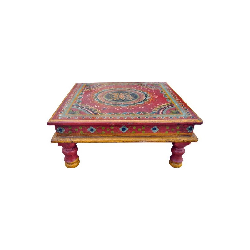 Guru-Shop Painted Small Table, Mini Table, Flower Bench - Water