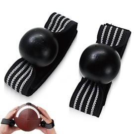 SquEqu Pair Football Receiving Training Aid American Football Catching Trainer Palm Band Fingertip Catcher Corrector Football Receiver Trainers for Composite Footballs Rugby Ball Lacrosse Balls