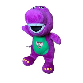 Lyons 2011 Singing Barney Purple Dinosaur Talking 11” Stuffed Plush WORKING!