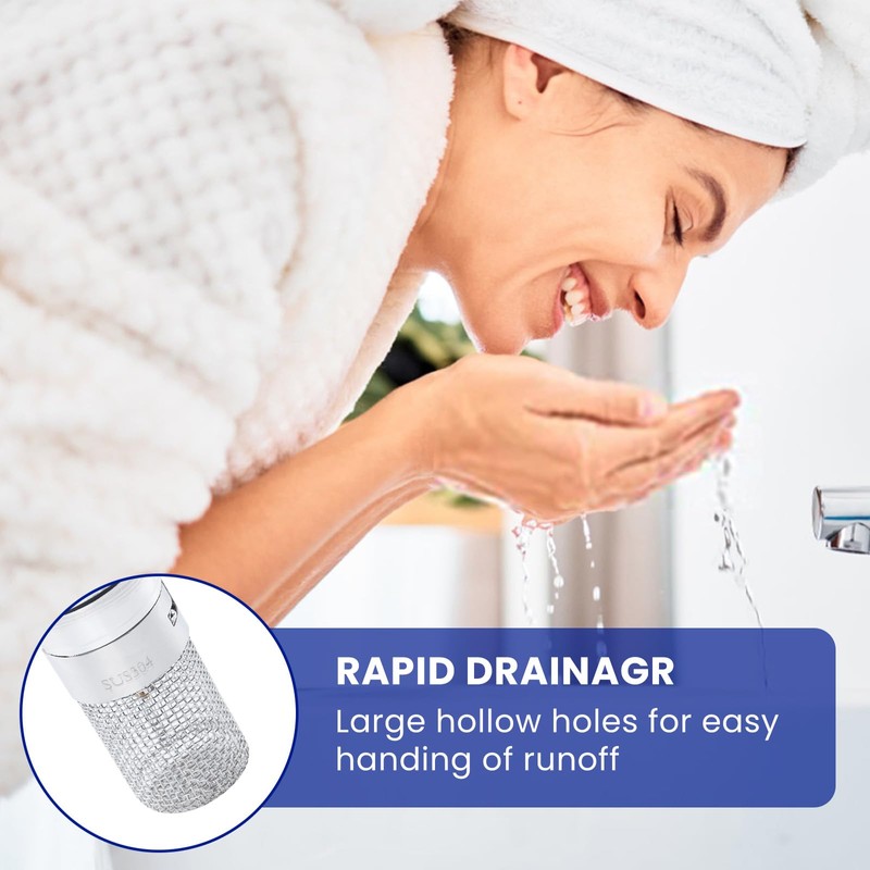 wadafen Pack of 2 Sink Plugs for 34-40 mm Drain