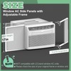 Memrita Window Air Conditioner Side Panels with Adjustable Frame, Universal