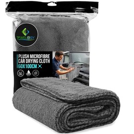 Towelogy® MEGA Car Drying Towel - XXL Microfibre For Cars Super Absorbent Extra Large 100x60cm - Holds Upto 7 lbs For Rapid Drying Towel Car Detailing