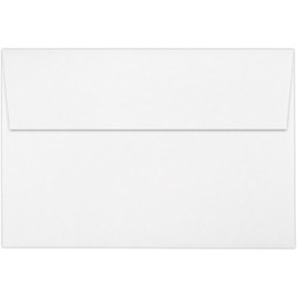 A8 Invitation Envelopes w/Peel & Press (5 1/2 x 8 1/8) - 60lb. White w/Peel & Press (250 Qty) | Perfect for Invitations, Announcements, Sending Cards, 5x7 Photos | 4885-WPP-250