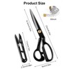 TIDEVAN 25.4 cm Scissors for Cutting Dressmaking Scissors Fabric Scissors