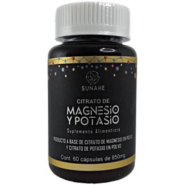 Citrato de Magnesio y Potasio 850 mg                                                                                                                  