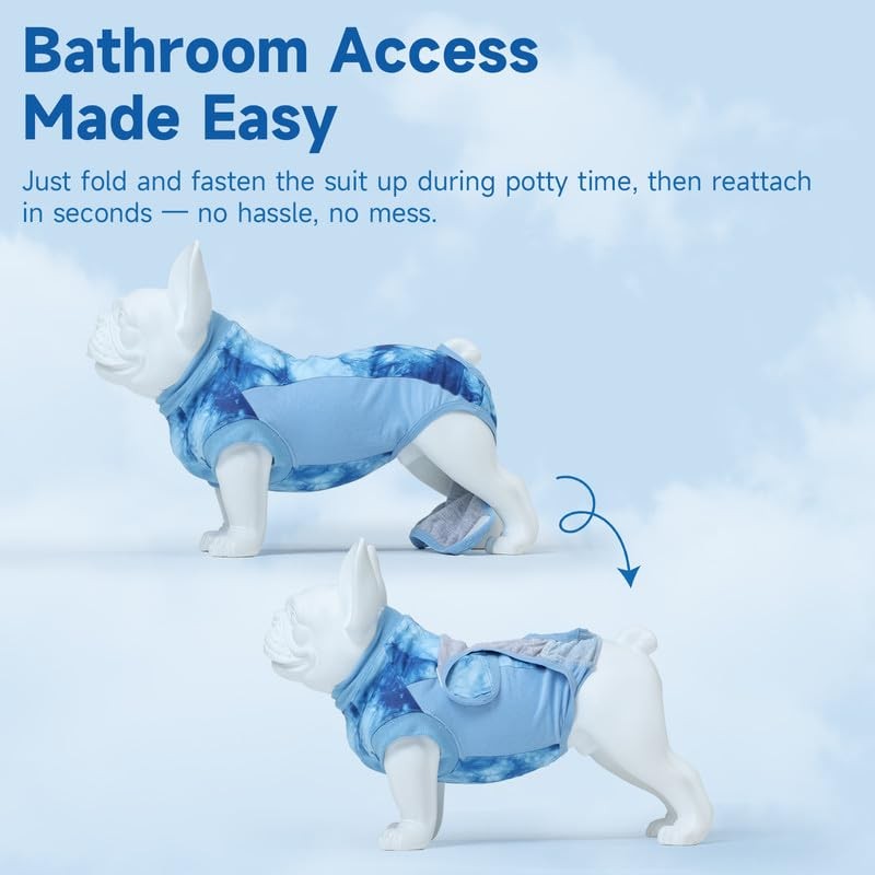 Knafe Recovery Suit for Dogs After Surgery – Breathable Dog