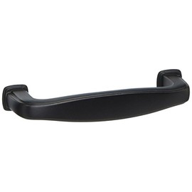 Cosmas® 4389FB Flat Black Modern Cabinet Hardware Handle Pull - 3" Inch (76mm) Hole Centers