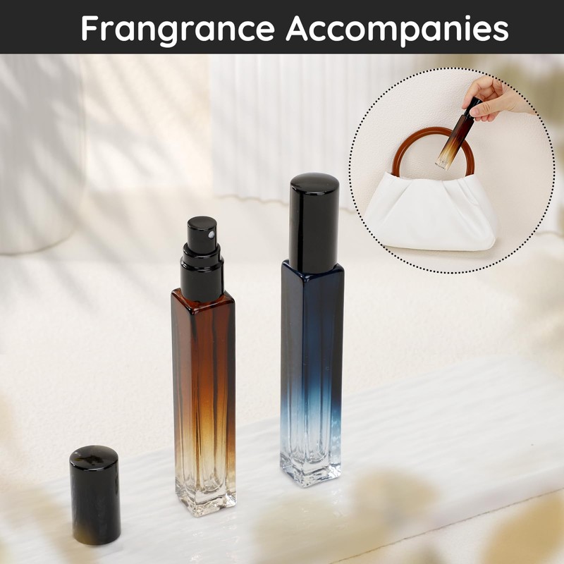 Segbeauty 2 Pack Perfume Atomizer, 10ML Empty Refillable Glass Spray