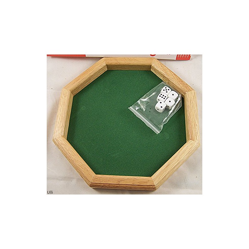 goki Würfelteller mit 5 Würfeln