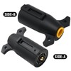ZUDKSUY 7 Pin Trailer Plug Connector, 12V 7-Way Round RV