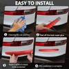 BokWin 4-Packs Black Anti-Collision Patch Bumper Guard Strip Anti-Scratch Bumper
