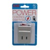QVS PA-1P Single-Port Power Adaptor with Lighted On/Off Switch, Off-White