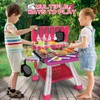 Kids Play Kitchen Toys, Kids BBQ Grill Kitchen Playset with