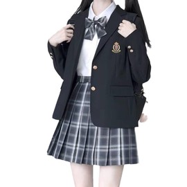ANGELCITY High School Uniform Jacket, School Blazer, Formal Suit, Girls, High School Students, Outerwear, Embroidery, High School Uniform, JK Uniform, Jacket, Office, School Entrance Ceremony,
