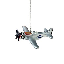 Sporty's P-51 Mustang Warbird Christmas Aviation Airplane Ornament
