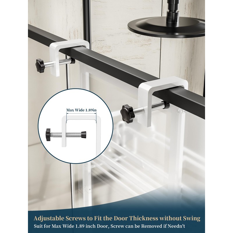 Consumest Over The Door Shower Caddy - 4 Tier Adjustable