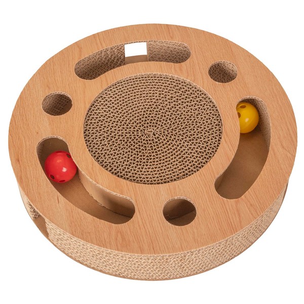 Petsona Scratching Board for Cats, Natural Cat Scratcher, Playground, Scratching