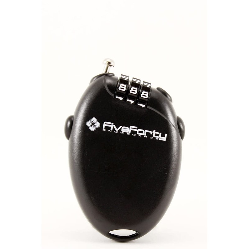 540 Mini Retractable Cable Lock Snowboard Mini Lock Black Retracting