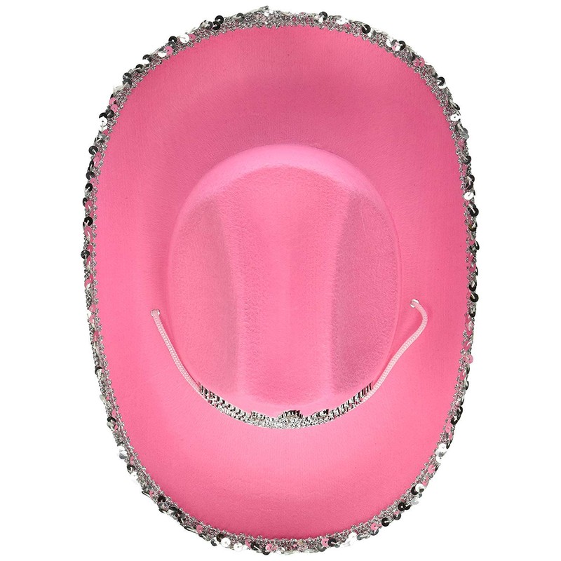 Rhode Island Novelty Child Pink Cowboy Hat with Blinking Tiara