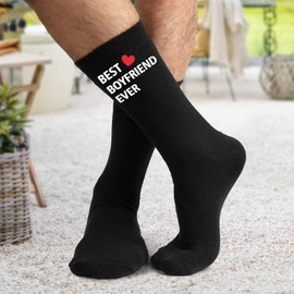 Boyfriend Socks - Best Boyfried Ever, Boyfriend Gifts Ideas, Anniversary, Birthday, Couples Gift For Him - Christmas Gifts For Boyfriends, Stocking Stuffers