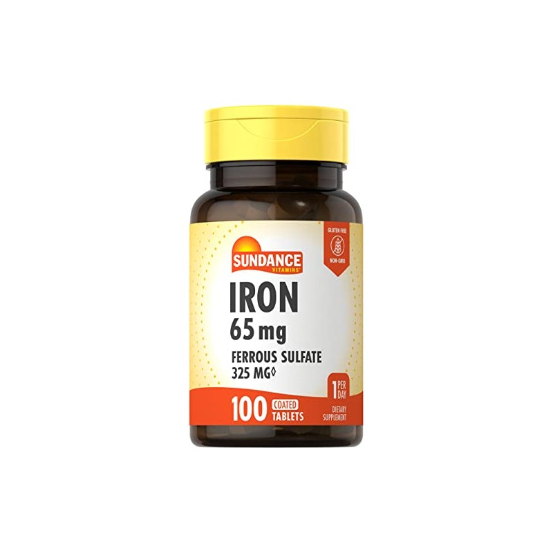 Sundance Iron Supplement Ferrous Sulfate 325mg | 100 Tablets |