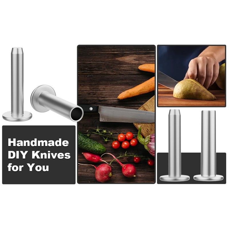 Cutlery Rivets 5/16" x 5/8" Knife Making Handle Pins -Nickel