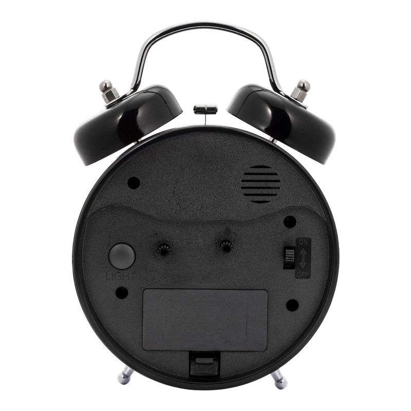 S.Oliver 32012153 Boys' Alarm Clock One Size Black, black, Retro