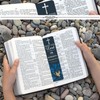 Epakh 120 Pieces Bible Verses Bookmarks with Hollow Cross Christian