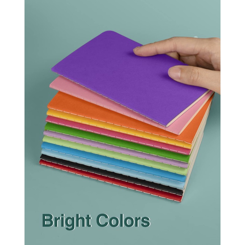 Lzerking Small Notebooks Bulk 3.5 x 5.5 Inches 36 Pack