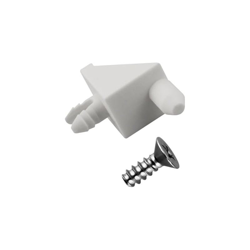 101558 (Pack of 6) Replacement Screws White Shelf Support Pins