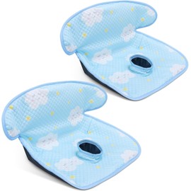 COOLBEBE Car Seat Protector for Potty Training, Dry Waterproof Car Seat Liner Toilet Training for Baby Infant Toddler, Piddle Pads Cover Car Seat Pad for Strollers & Carseat (Blue, 2PC)