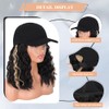 CHRSHN Peluca De Sombrero Para Mujer, Gorra De Béisbol Con