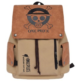 Driflo One Piece Backpack, One Piece School Bag, O-ne P-iece Shoulder Bag, Anime School Bookbag O-ne P-iece Bag Travel Backpack Gift for Teenagers Boys Girls