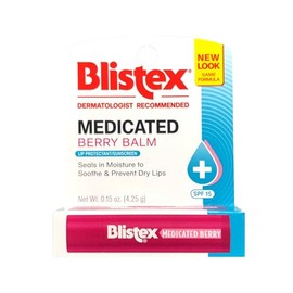 Blistex Bálsamo de bayas medicadas SPF 15 0.15 oz (paquete de 7)