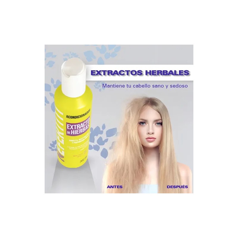 Shampoo Y Acondicionador De Hierbas Cabello Dañado Nefertiti