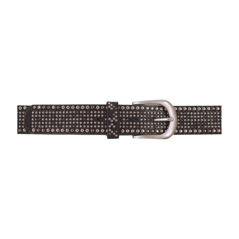 Ladies Studded Rhinestone Studded Belt Vintage Style Synthetic Belt Width