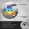 Magnet Me Up Rainbow Poop Emoticon Magnet Decal, Cute Self-Expression