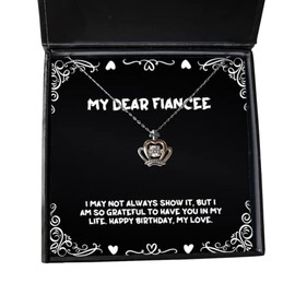 I May not Always Show it, but I am so Grateful to Have You in. Collar con colgante de corona, joyería de prometida, regalos baratos para prometida,...