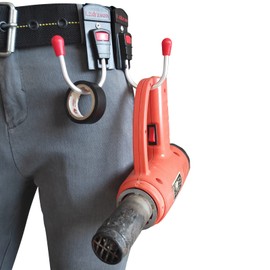 Belt Hooks, Drill Hook, Drill Holster for Belt, Drill Holder for Tool Belt, Holster for Drill with Belt Clip Hook, Red, 3Pack