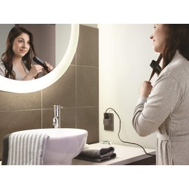 Legrand adorne 15Amp 1-Gang Pop-Out Outlet in Magnesium, ARPTR151GM2