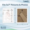 Icona Bay 5x7 Picture Frames (White, 5 Pack), Modern Style
