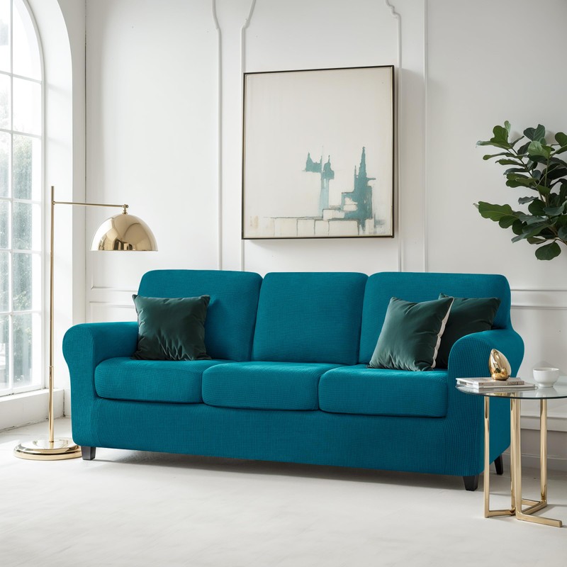 CHUN YI 7 Piece Couch Covers Sofa Covers Washable, Stretch