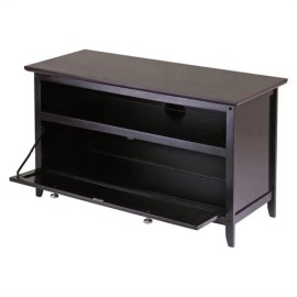 Winsome Zuri Transitional Solid Wood TV Stand for TVs up to 42" in Espresso