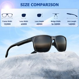 BONDDI Sunglasses Mens Womens Polarised UV400 Protection Sun Glasses Retro Designer Ultralight Sport Sunglasses for Driving Fishing Running Black