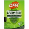 Off Botanicals Towelettes Wipes Natural Insect Mosquito West Nile Repellent