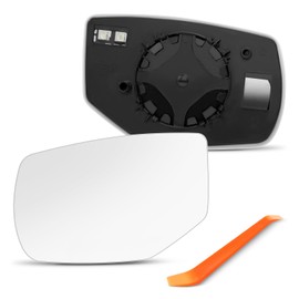 SNEMEEY Driver Side Mirror Replacement for Honda Accord 2013 2014 2015 2016 2017, Left Side Mirror Glass, Chrome, Power Heated with Backing Plate