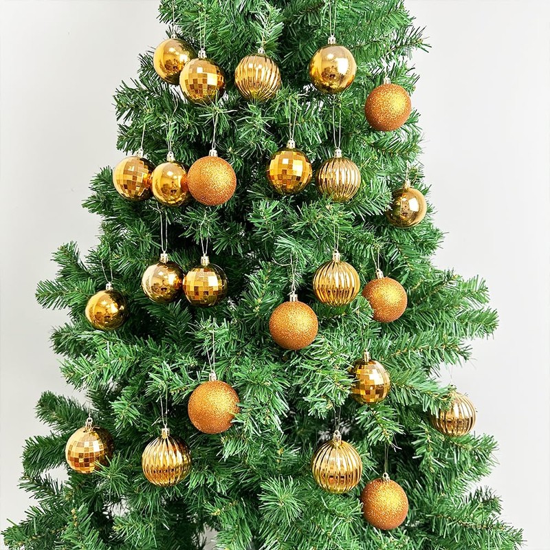 24 Pieces 60mm Christmas Tree Baubles, Christmas Balls Decoration Christmas