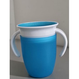 Step Up 360 Transition Training Cup for Kids, Blue, Toddler Sippy Cup