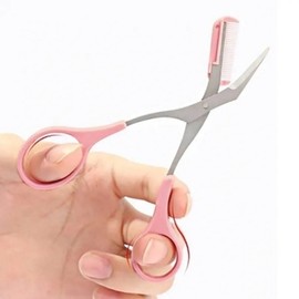 (Optional eyebrow scissors - single item) Eyebrow scissors comb eyebrow comb stainless steel / (옵션 눈썹가위-단품)눈썹 가위 빗 눈썹빗 스테인레스