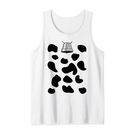 Cow costume cow bell cow spots cow pattern carnival farmer Tank Top